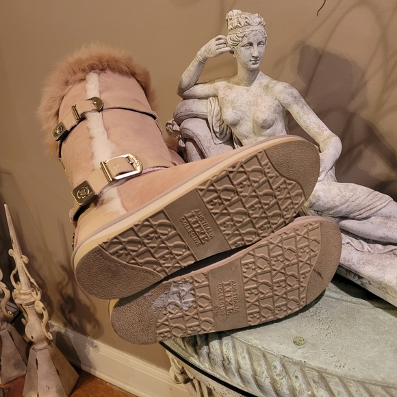 Australia Luxe Collective Tsar Tall Sheepskin Boots in Sand size 9 #415 - Picture 15 of 17